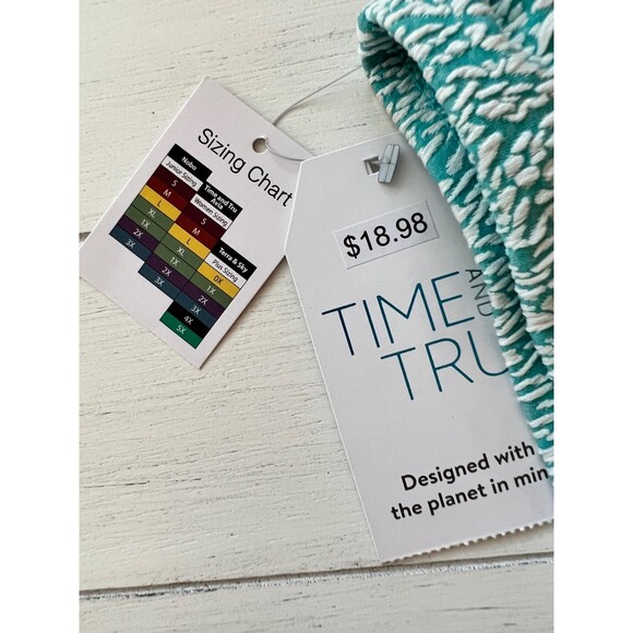 Time and Tru Bikini Bottoms Womens Plus 2x Blue Ruched Swim Bikini Bottom 2x A1 - Picture 7 of 8